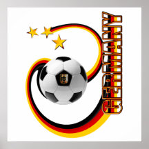 Gemischtes Fußballlogo Deutschlands Alternative Posterdruck