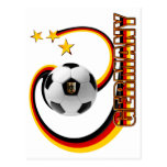 Gemischtes Fußballlogo Deutschlands Alternative Postkarte