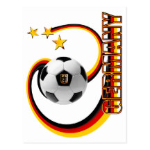 Gemischtes Fußballlogo Deutschlands Alternative Postkarte