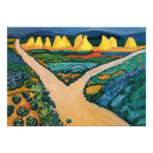 Gemüse fängt (1911) bis August Macke auf Individuelle Ankündigskarten