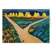 Gemüse fängt (1911) bis August Macke auf Grußkarten