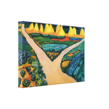 Gemüse fängt (1911) bis August Macke auf Leinwand Drucke