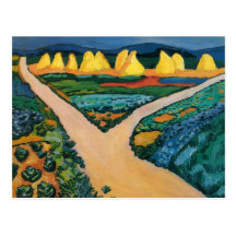 Gemüse fängt (1911) bis August Macke auf Postkarte
