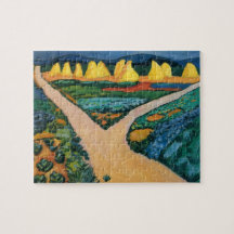 Gemüse fängt (1911) bis August Macke auf Foto Puzzles