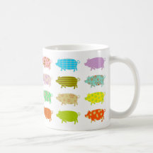 Gemusterte Schweine Tasse