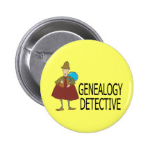 Genealogie-Detektiv Anstecknadelbutton