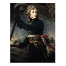General Bonaparte auf der Brücke bei Arcole Postkarte