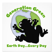 Generations-grüne T-Shirts und Geschenke Ankündigungskarten