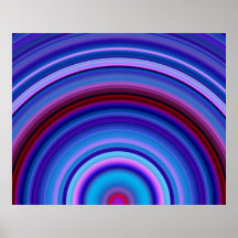 Generative Kunst-rote blaue violette Farben Sundaw Posterdruck