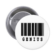 Geniebarcodeentwurf Anstecknadelbutton