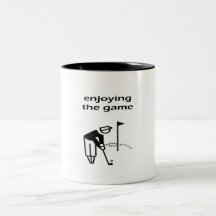 Genießen des The Game-Golf-Entwurfs Kaffee Tassen