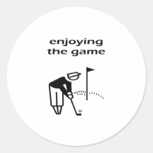 Genießen des The Game-Golf-Entwurfs Stickers