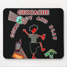 Geocache kommen heraus und spielen mousepads
