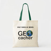 Geocacher ErdeGeocaching individueller Name Taschen