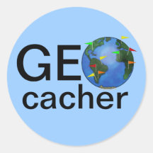 Geocacher ErdeGeocaching Swag-Gewohnheits-Aufklebe
