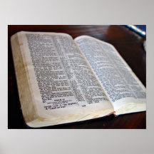 Geöffnete Bibel Poster
