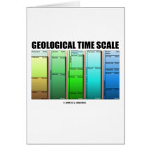 Geologische Zeit-Skala (geologisches Alter) Grußkarten