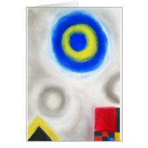 Geometrische Dreiheit (geometrischer Expressionism Grußkarten