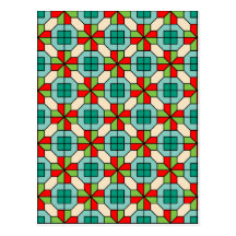 Geometrische Muster Postkarte