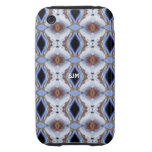 Geometrischer Entwurf der Blues iPhone 3 Tough Etuis