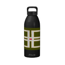 Geometrischer Entwurfs-Wasser-Flasche Wasserflasche