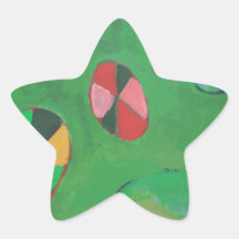 Geometrischer Lotus-Teich (geometrischer Expressio Stern Aufkleber