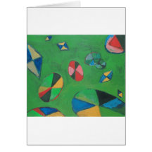 Geometrischer Lotus-Teich (geometrischer Expressio Grußkarten