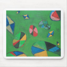 Geometrischer Lotus-Teich (geometrischer Expressio Mousepad