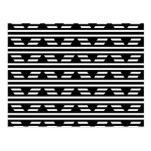 Geometrisches Schwarzweiss-Muster mit Streifen Postkarte