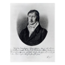 Georg Wilhelm Friedrich Hegel Postkarte