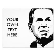 George W Bush 3 Ankündigungskarte