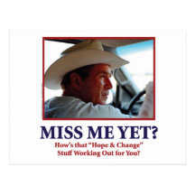 George W Bush - Fräulein Me Yet Postkarte