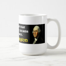 George Washington: Erhalt des Friedens Teehaferl
