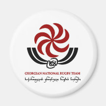 Georgia-Rugby Magnet Kühlschrankmagnete
