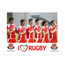 Georgia-Rugby Postkarte