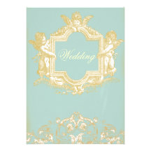 Georgiana (Marie Antoinette Blau) Hochzeit Einladungen