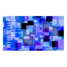 GeoSquare Blau Visitenkartenvorlage