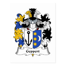 Geppert Familienwappen Postkarte