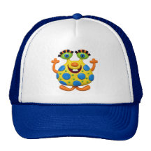 Gepunktetes gelbes Monster Trucker Cap