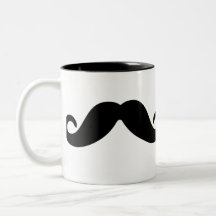 gerade ein Schnurrbartbecher Tee Tasse