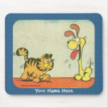 Gerade, gehend durch mousepad