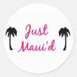 Gerade Maui'd Aufkleber-Blätter