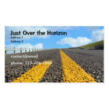 Gerade über dem Horizont Visitenkarten Vorlagen