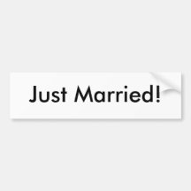 Gerade verheiratet! auto sticker
