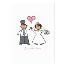 Gerade verheiratet! Hochzeits-Paare Mini Save the  Visitenkarte