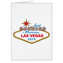 Gerade verheiratet in fabelhaftem Las Vegas 2010 Karte