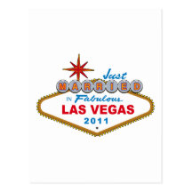 Gerade verheiratet in fabelhaftem Las Vegas 2011 Postkarte