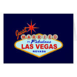 Gerade verheiratet in fabelhaftem Las Vegas Karte