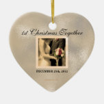 Gerade verheiratete 1. Weihnachtsverzierung 2012 Ornament