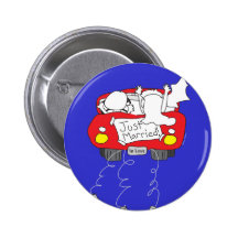 Gerade verheiratete Bevorzugungen Anstecknadelbuttons